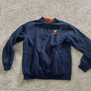 University of Virginia UVA half zip sweatshirt